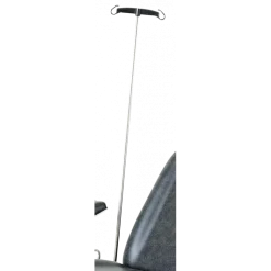 Tige porte sérum avec paire d'étaux de fixation pour divan ou fauteuil d'examen Carina