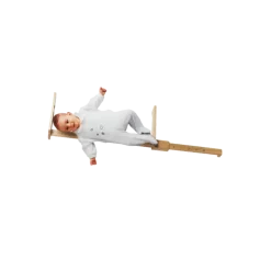 Toise bébé en bois naturel