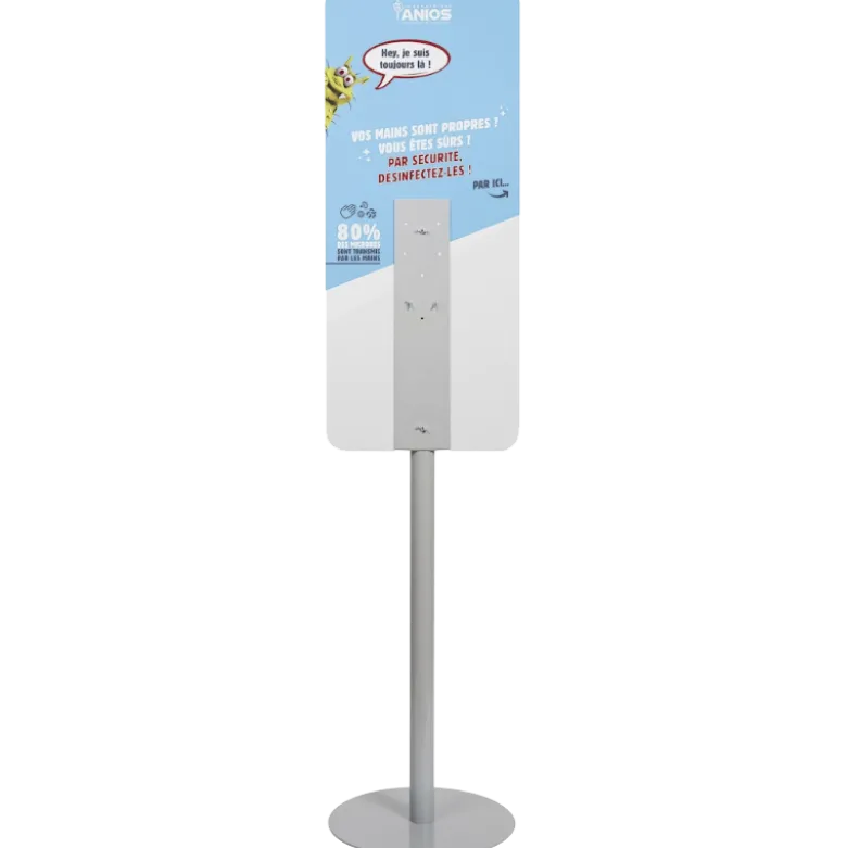 Totem polyvalent pour distributeur électronique de gel Anios