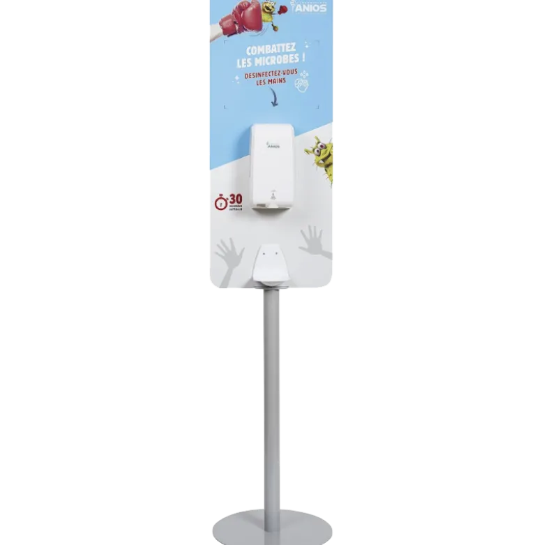 Totem polyvalent pour distributeur électronique de gel Anios