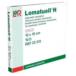 Tulle gras vaseliné stérile Lohmann & Rauscher Lomatuell H (boîte de 10)