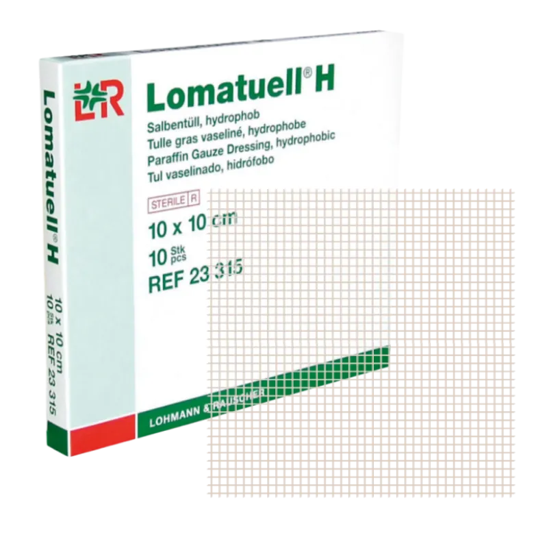 Tulle gras vaseliné stérile Lohmann & Rauscher Lomatuell H (boîte de 10)