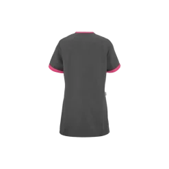 Tunique médicale femme Lafont Lilée (gris charcoal et rose)