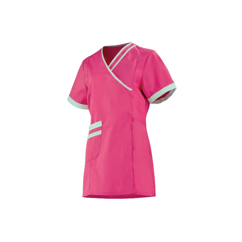Tunique médicale femme Lafont Lilée (rose et blanc)