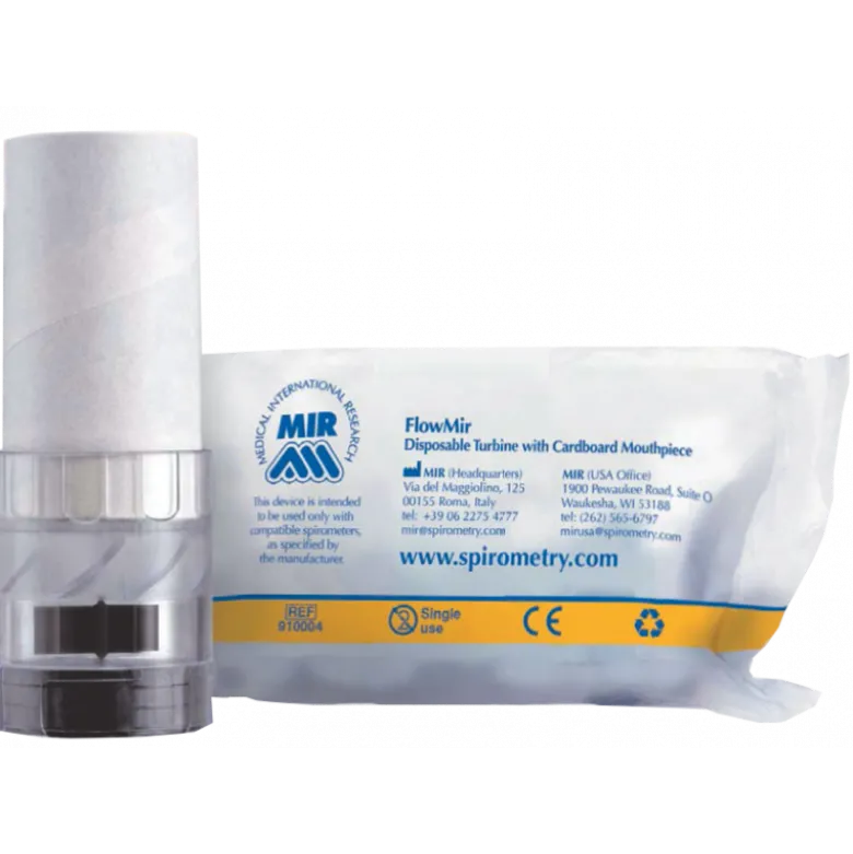 Turbines jetables Flowmir avec embout buccal (boite de 60)