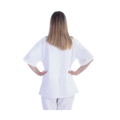 Veste femme en coton/polyester Gima (blanc)