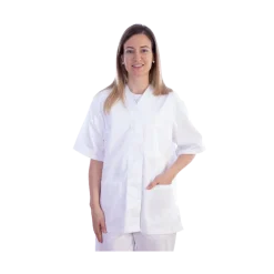 Veste femme en coton/polyester Gima (blanc)