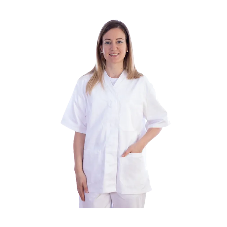 Veste femme en coton/polyester Gima (blanc)
