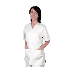 Veste unisexe en coton/polyester Gima (blanc)
