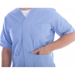 Veste unisexe en coton/polyester Gima (bleu clair)