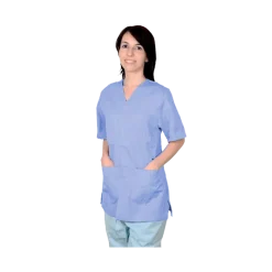 Veste unisexe en coton/polyester Gima (bleu clair)
