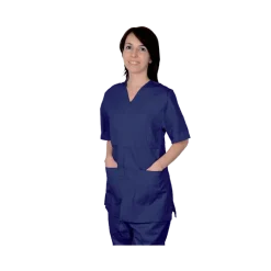Veste unisexe en coton/polyester Gima (bleu marine)