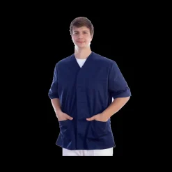 Veste unisexe en coton/polyester Gima (bleu marine)